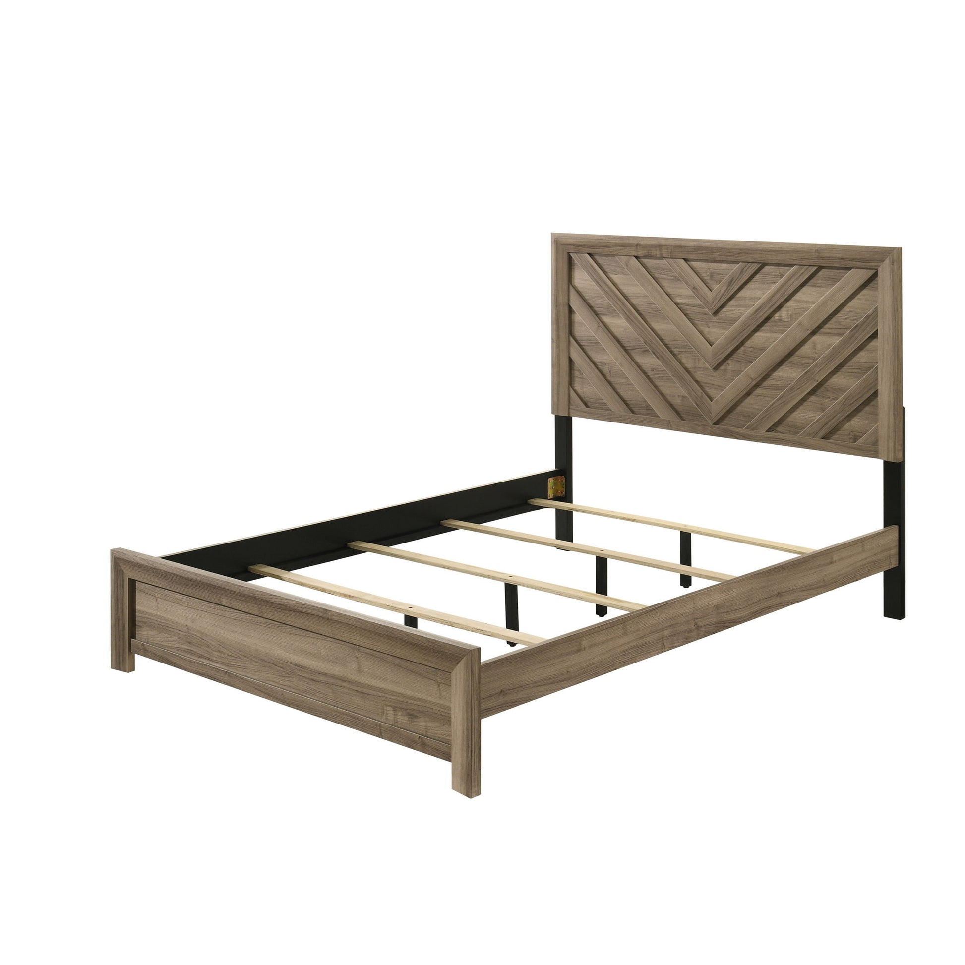 Modern Chevron Patterned Headboard Bed Home Essentials