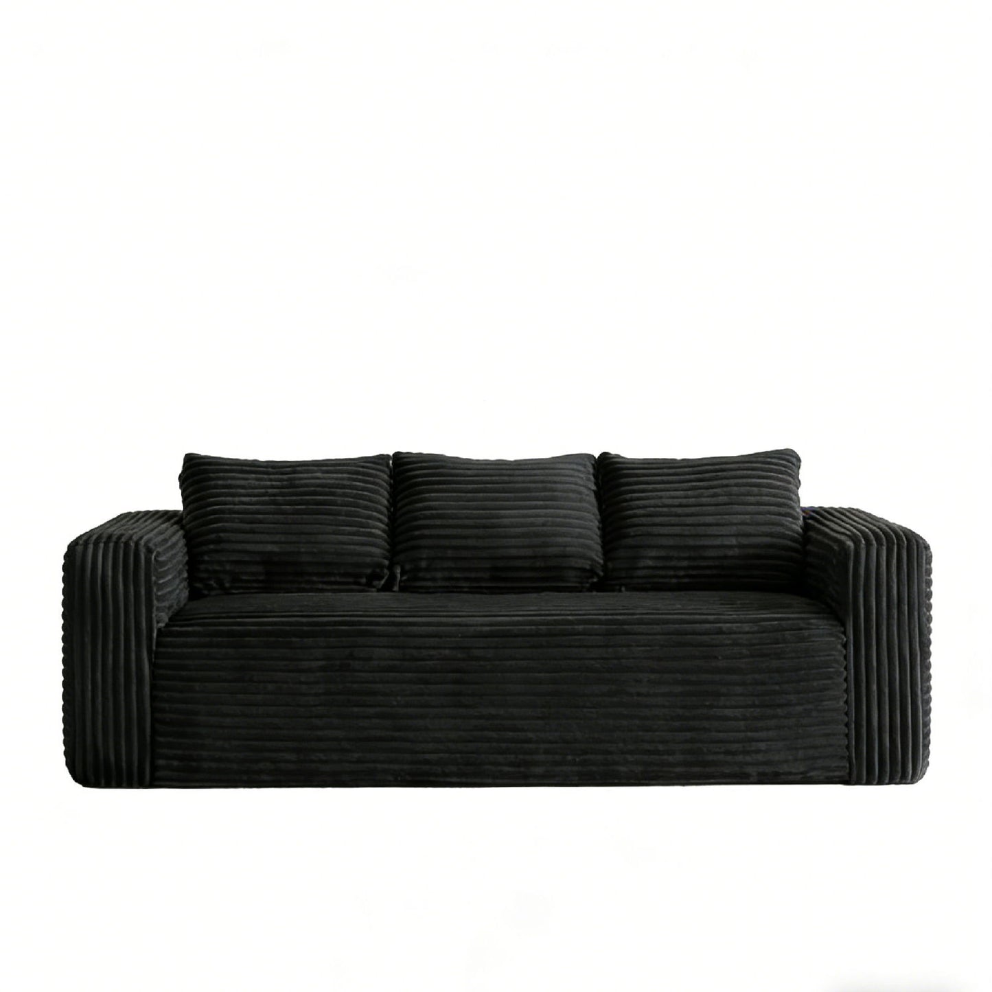 Cloud Loveseat Sofa Couch, Compressed - Black Home Essentials