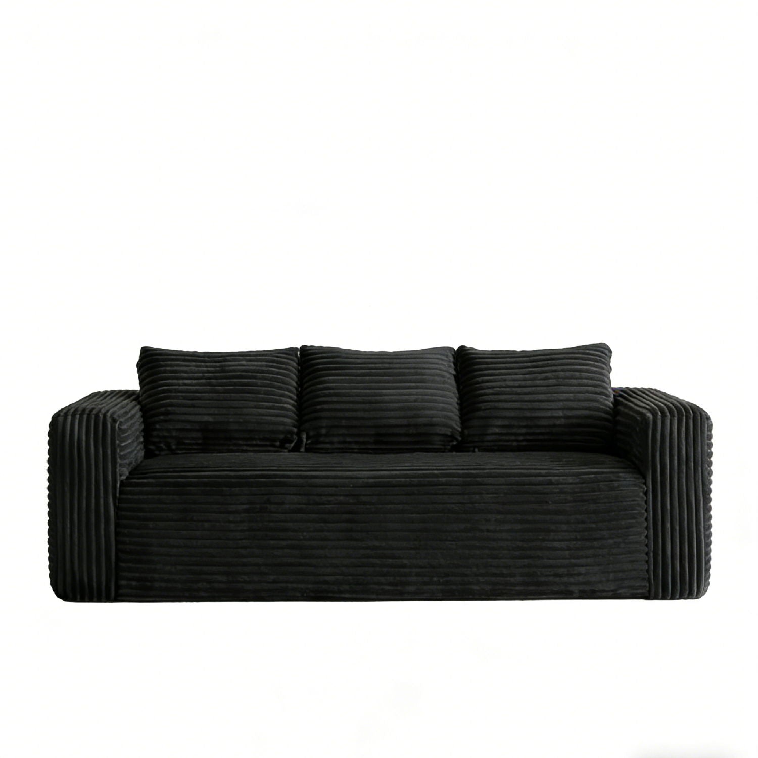 Cloud Loveseat Sofa Couch, Compressed - Black Home Essentials