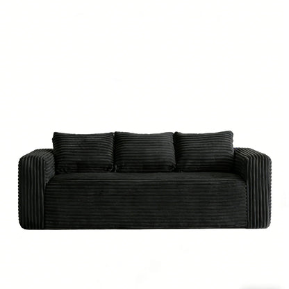 Cloud Loveseat Sofa Couch, Compressed - Black Home Essentials
