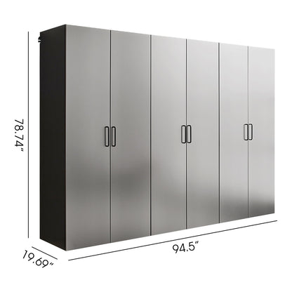 Astro Series - Garage Cabinet Set - Metallic Gray Daily Nest