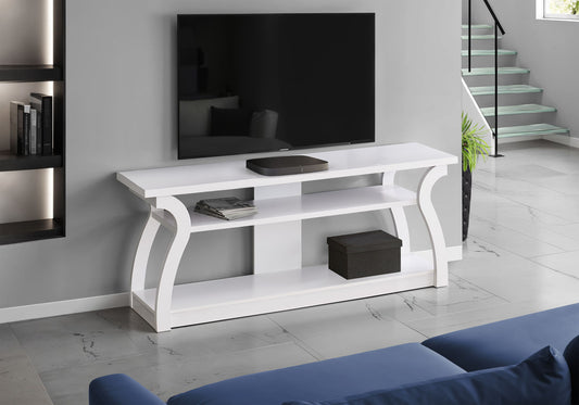 TV Stand, Console, Media Entertainment Center, Storage Shelves 8th Street