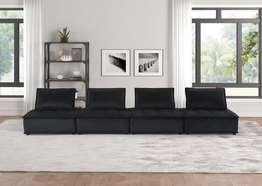 Anna - Soft Velvet Modular Sofa Lilola Home