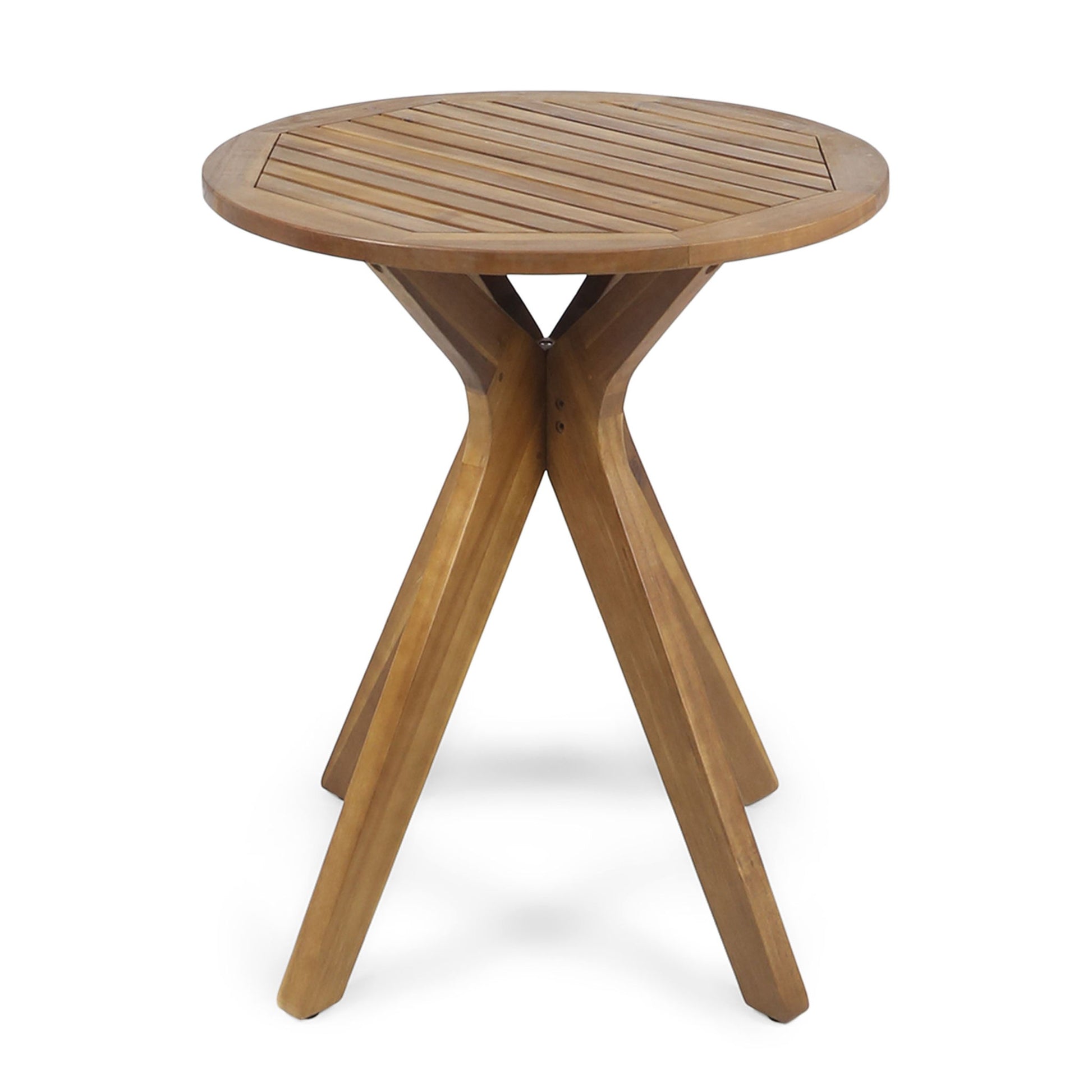 Stamford - Outdoor Bistro Table Acacia Wood X - Base - Teak Noble House
