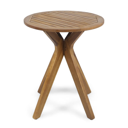 Stamford - Outdoor Bistro Table Acacia Wood X - Base - Teak Noble House