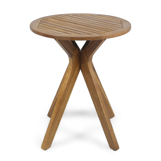 Stamford - Outdoor Bistro Table Acacia Wood X - Base - Teak Noble House