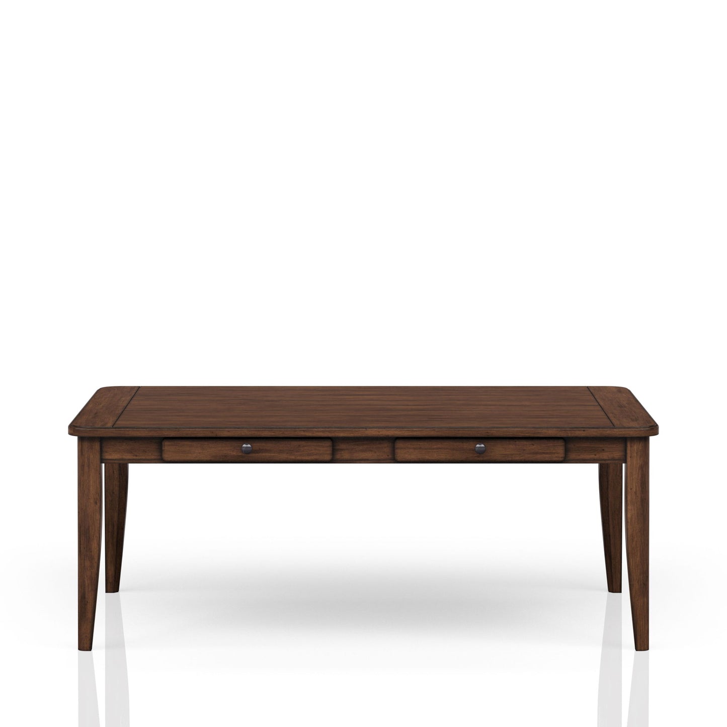 Casual Dining Table With Four Storage Drawers - Brown Bernards Furniture