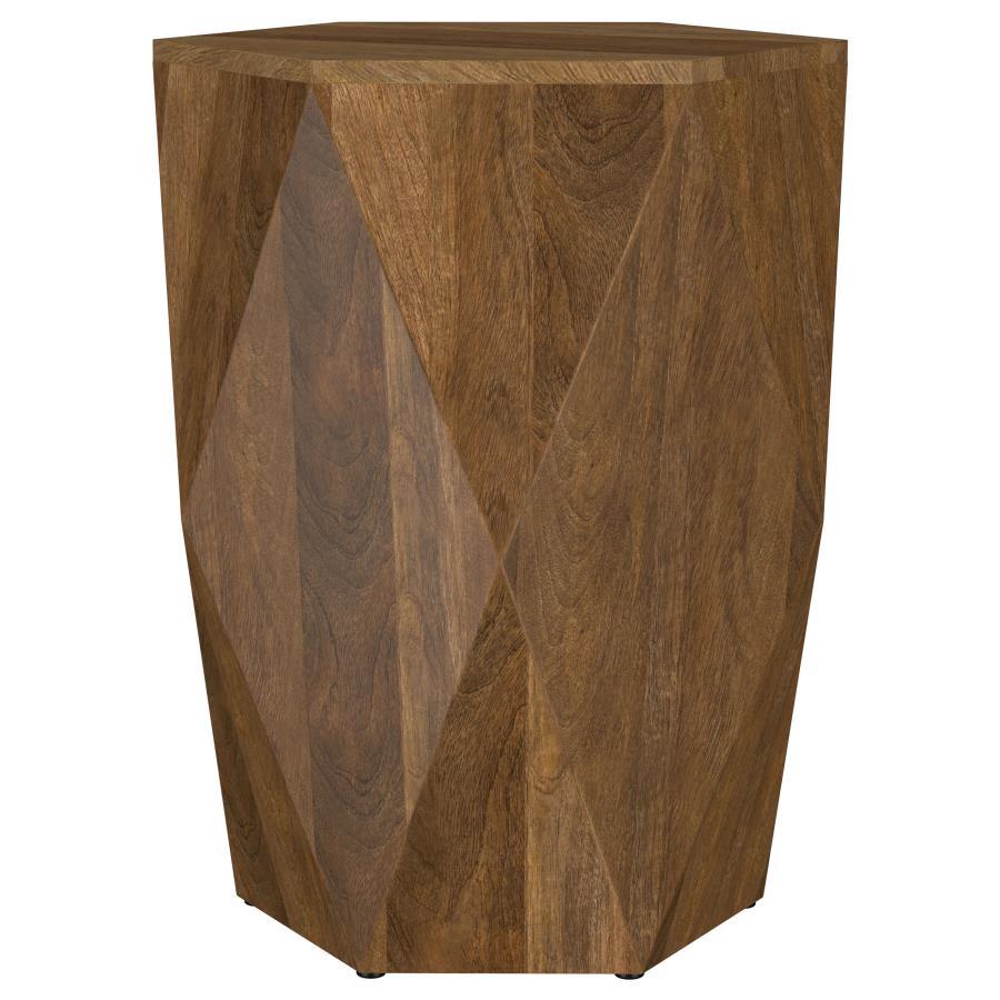 Zalika - Hexagonal Solid Mango Wood Table Coaster Fine Furniture