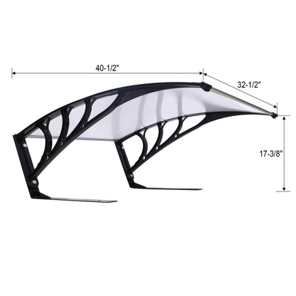 Weather Resistant Polycarbonate Canopy Outdoor Shade Cover For Robotic Lawn Mowers - Black Home Essentials