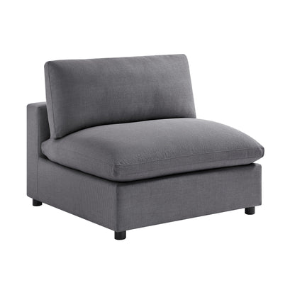 Cassandra - Armless Slipper Chair - Charcoal Gray Ridgecrest Home