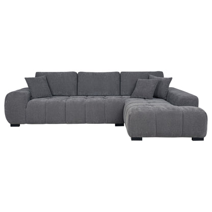 Plather - Sectional Chaise Sofa Furniture Max
