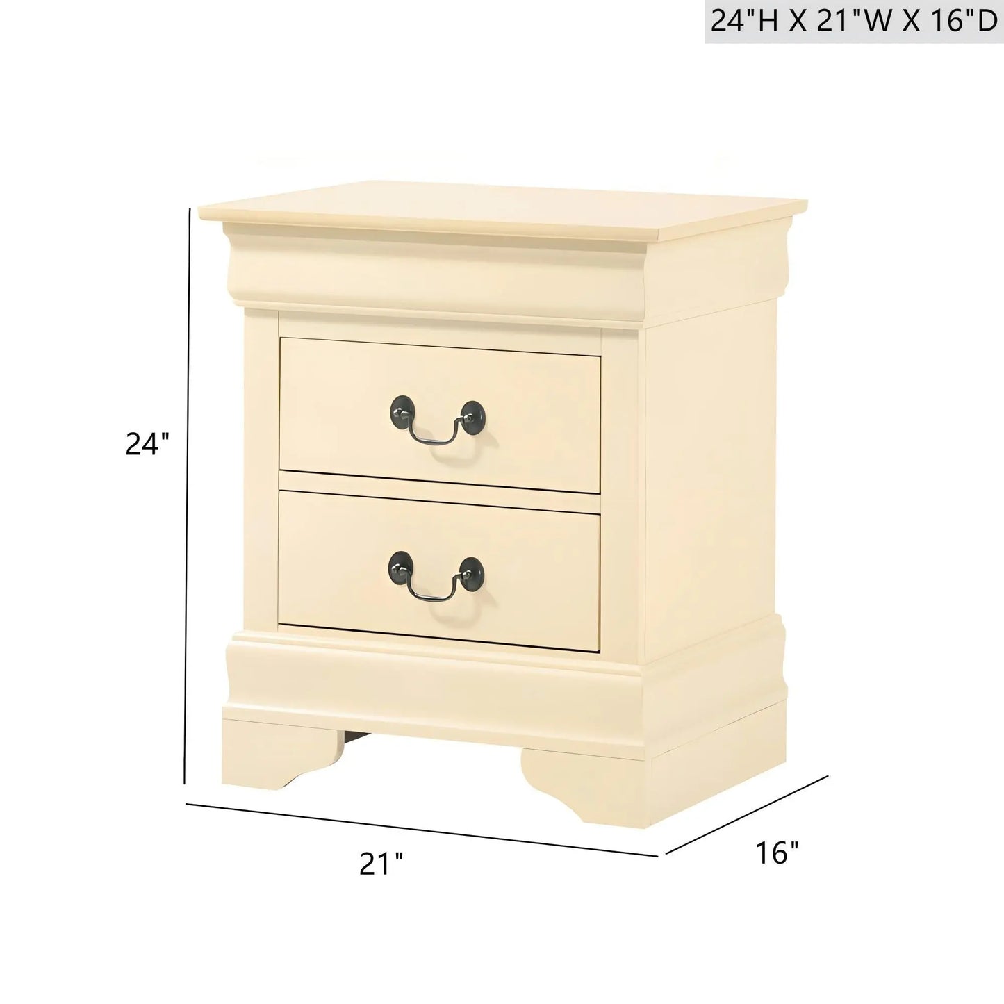 Traditional Style Design Nightstand Glory Furniture