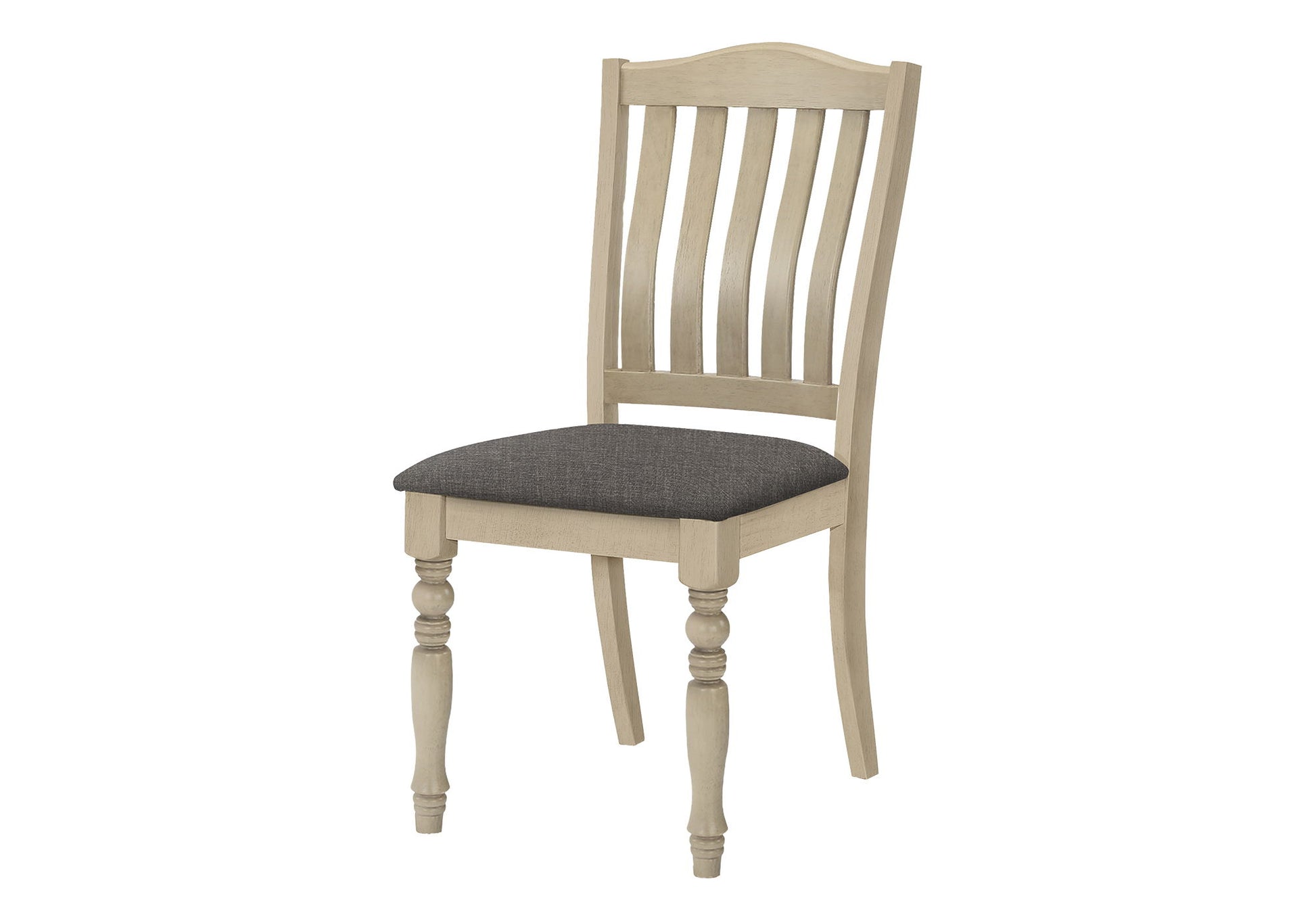 Dining Chair, Upholstered, Side, Transitional (Set of 2) - Gray 8th Street