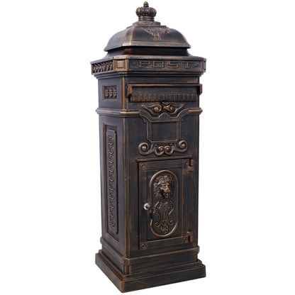 Mailboxs Residential Large-Capacity Letter Box, Rainproof Postbox Statue Daily Nest