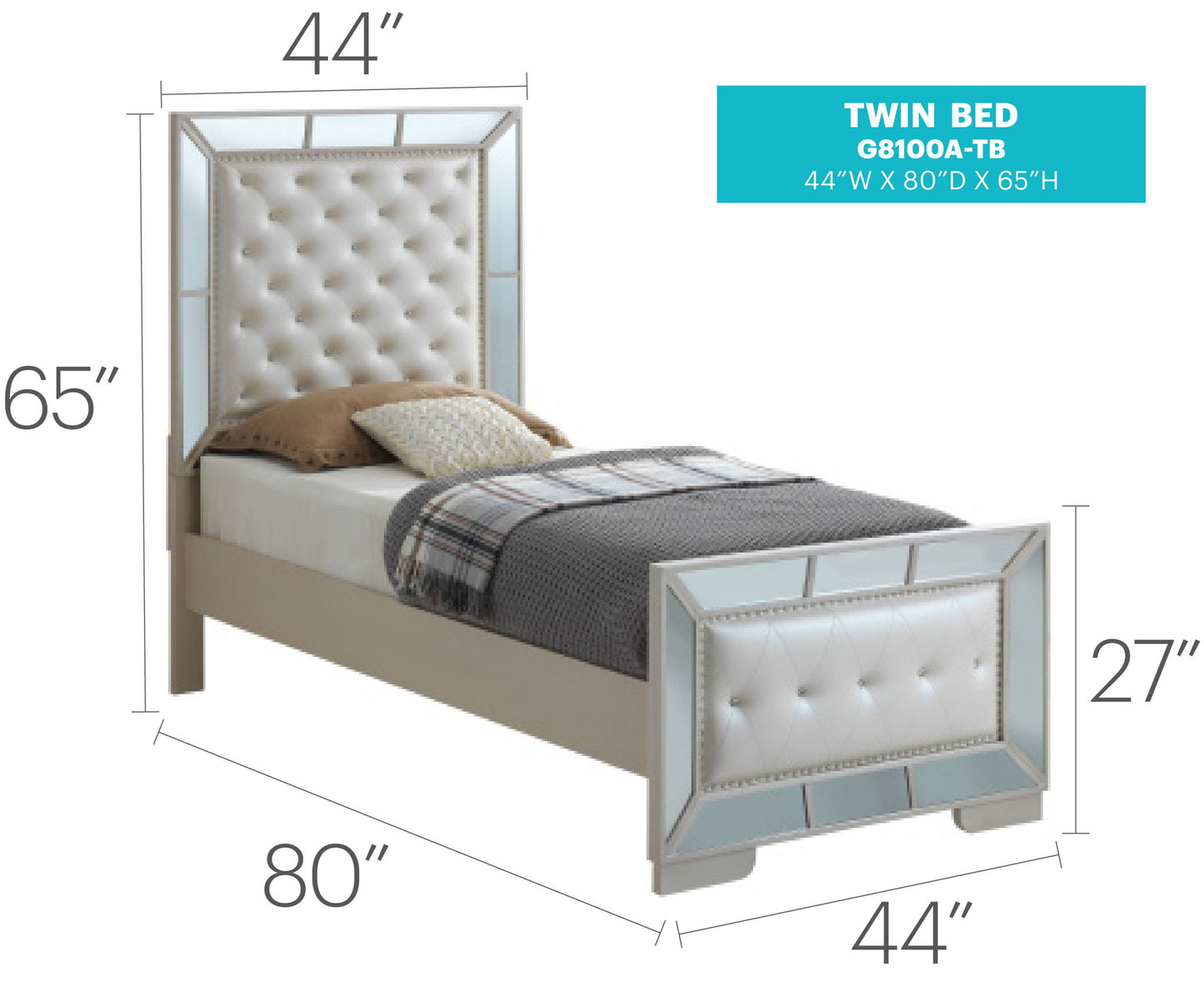 Stylish Contemporary Bed With Minimalist Design Glory Furniture