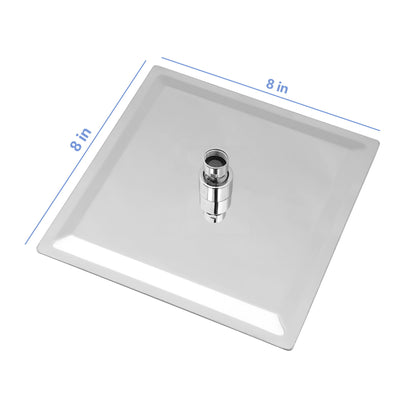 8" Square Rain Shower Head, Ceiling / Wall Mount Stainless Steel Bath Fixture Daily Nest