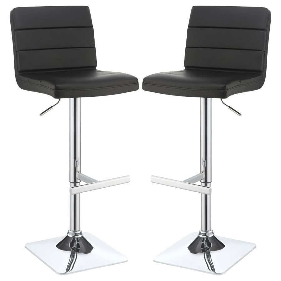 Bianca - Square Upholstered Adjustable Bar Stools (Set of 2) CoasterEveryday
