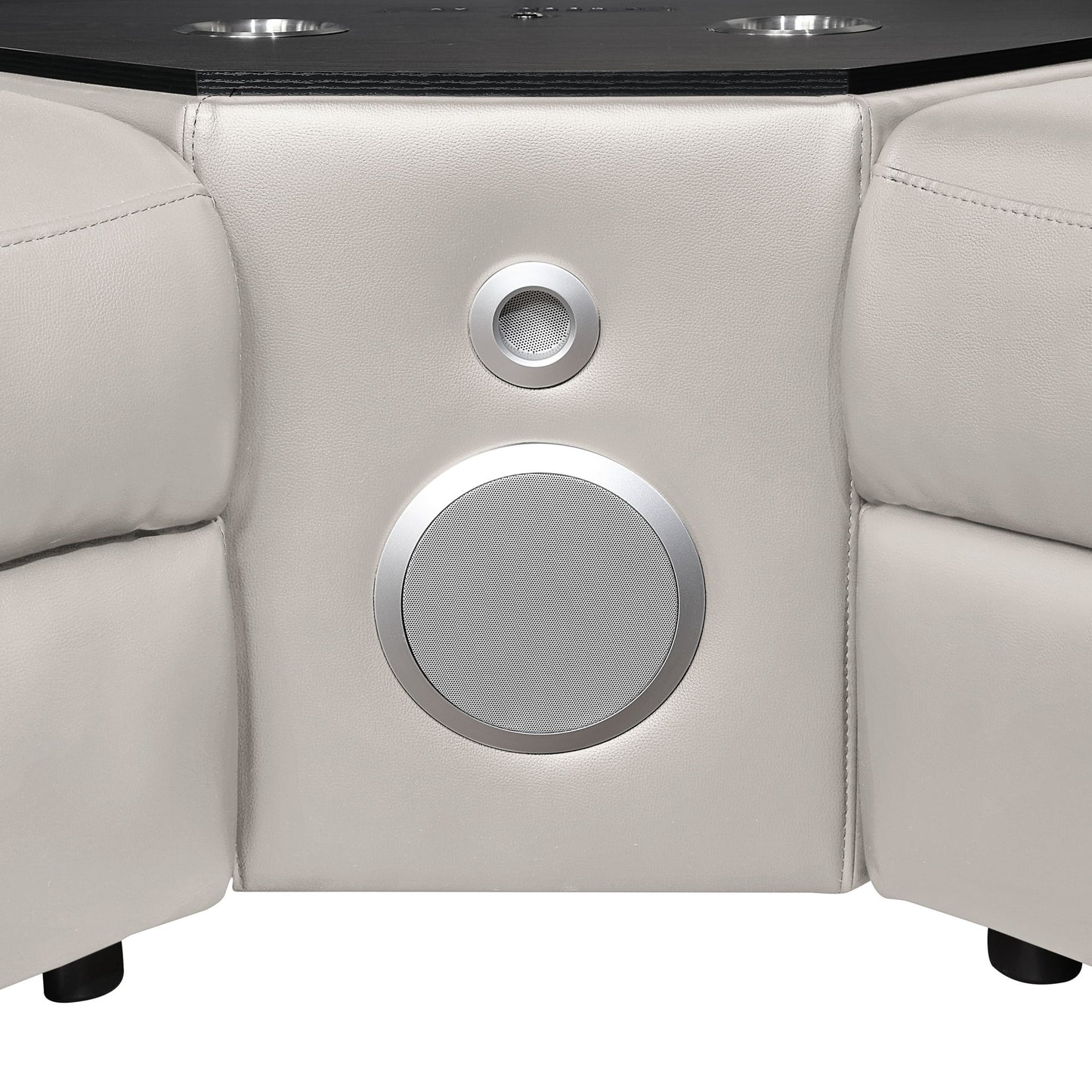 Nova - Sectional With Bluetooth Speaker, LED And Lifting Wine Cabinet Matrix Furniture Group