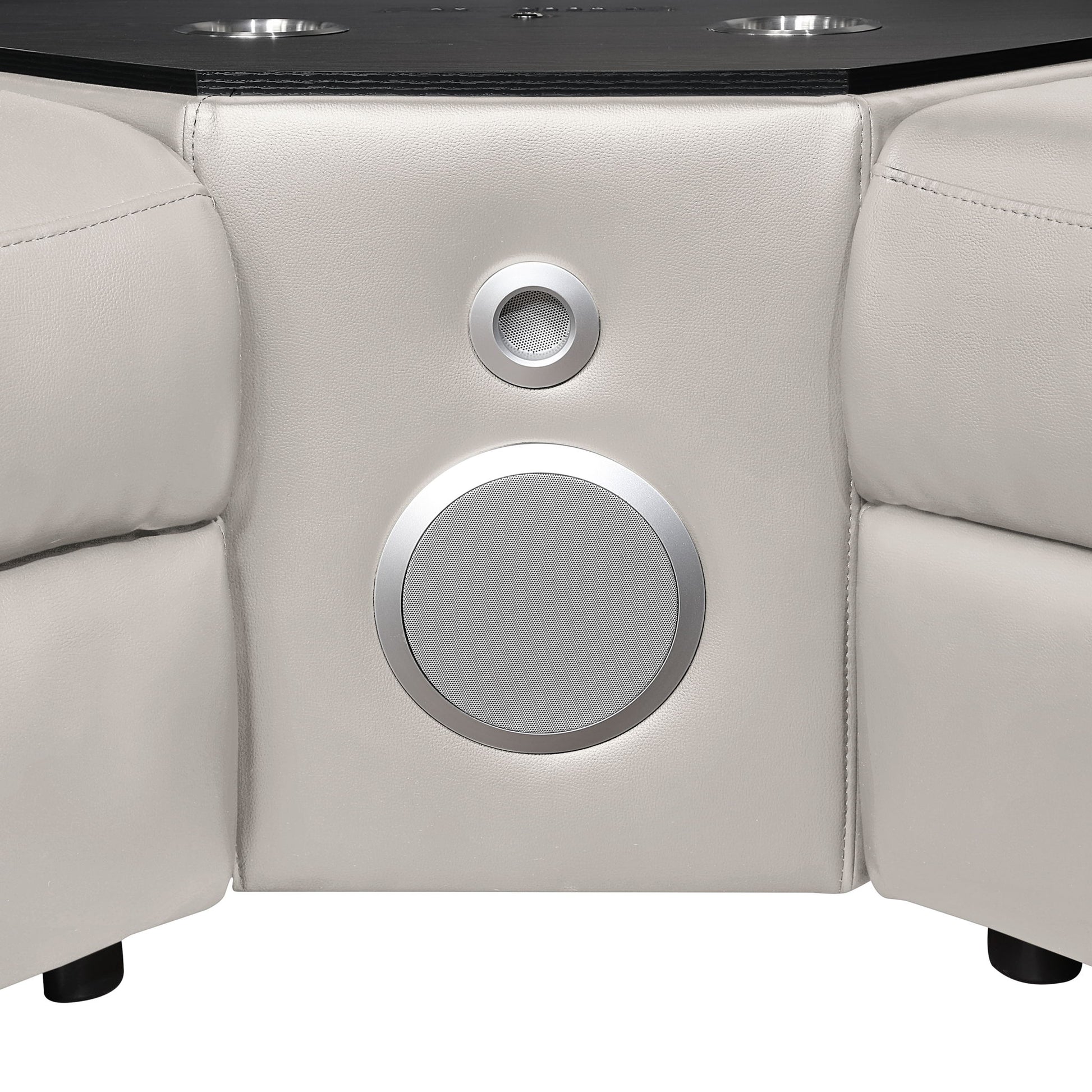 Nova - Sectional With Bluetooth Speaker, LED And Lifting Wine Cabinet Matrix Furniture Group