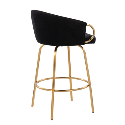 Claire - Contemporary & Glam Counter Stool (Set of 2) Lumi Source