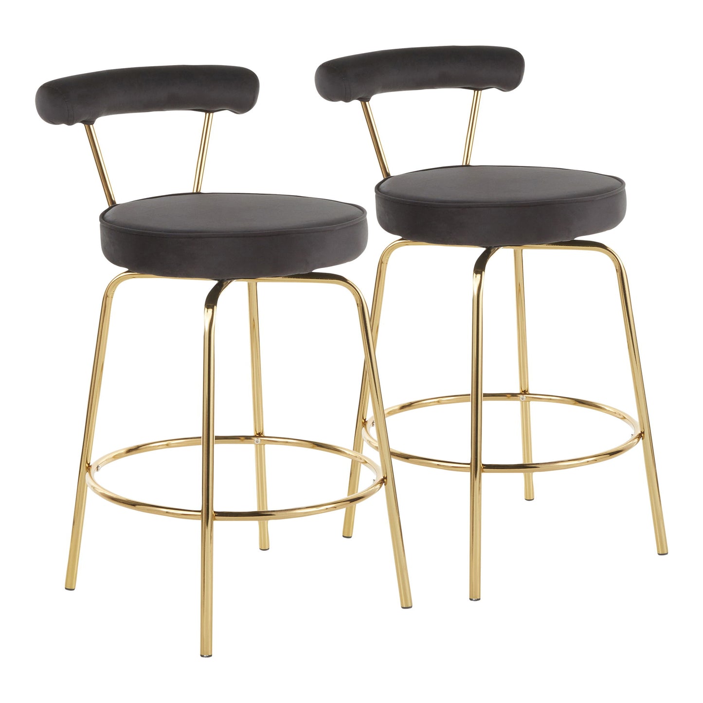 Rhonda - Glam Counter Stool (Set of 2) Lumi Source