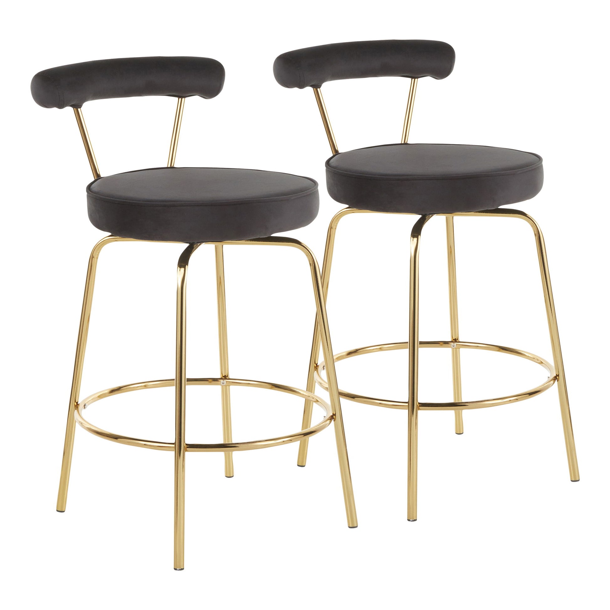 Rhonda - Glam Counter Stool (Set of 2) Lumi Source