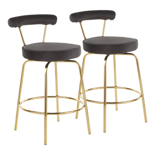 Rhonda - Glam Counter Stool (Set of 2) Lumi Source