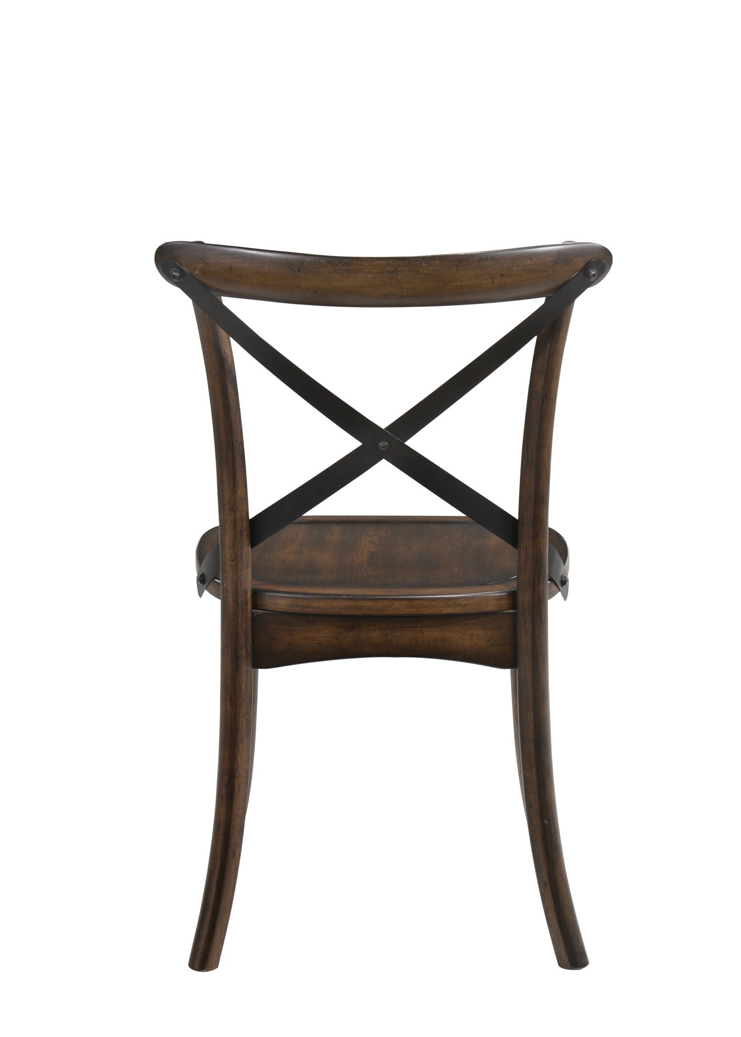 Kaelyn - Metal Side Chair (Set of 2) - Dark Oak Acme