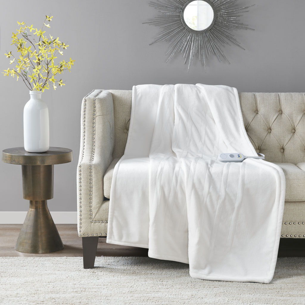 Heated Throw - Ivory