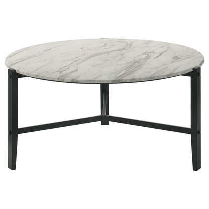 Tandi - Round Faux Marble Table CoasterEssence