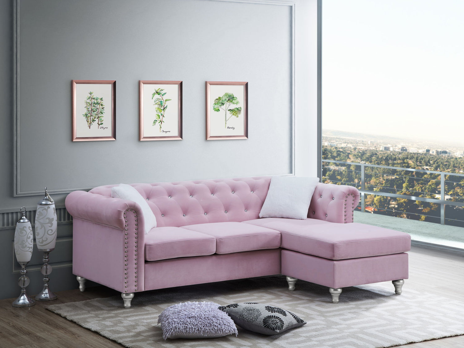 Raisa - Sofa Chaise Glory Furniture