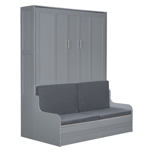 Murphy Wall Bed With Cushion, Space Saving Design, And Construction DreamHaus