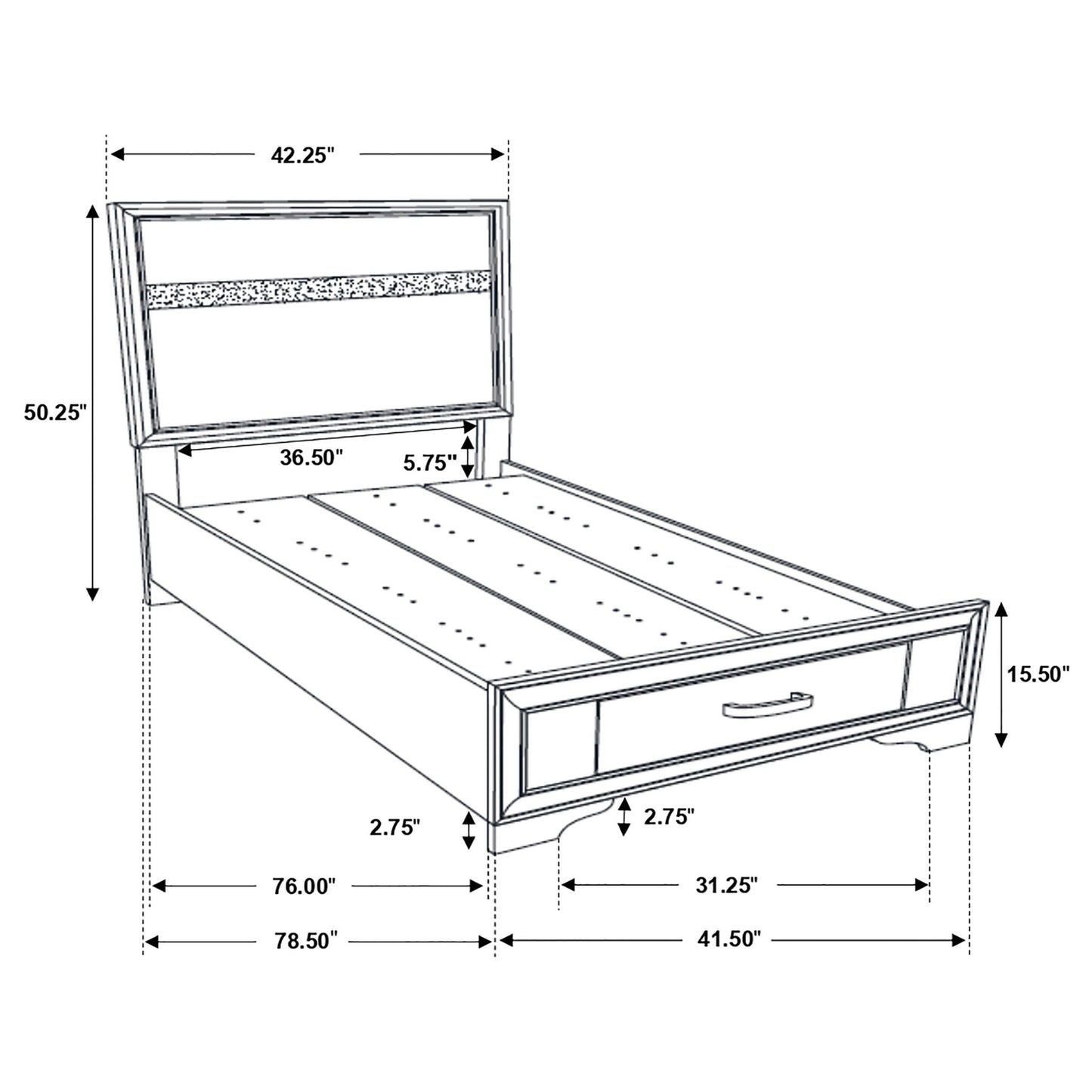 Urbana - Storage Panel Bed Furniture Max
