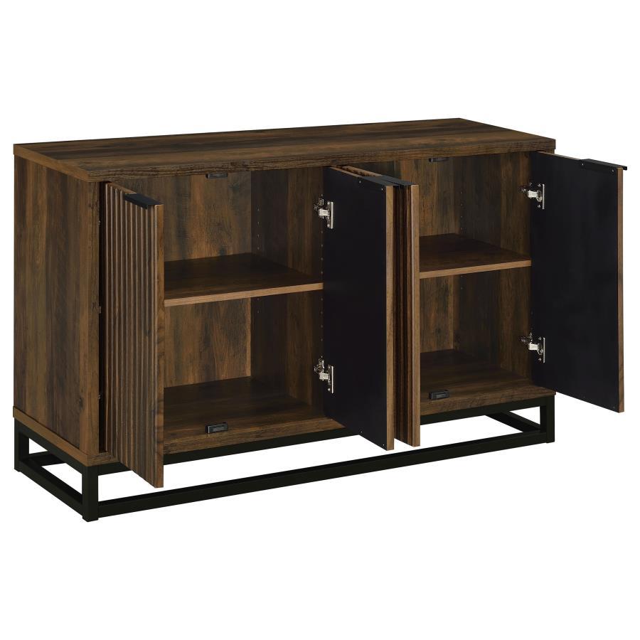 Ryatt - 4 Door Engineered Wood Accent Cabinet - Dark Pine