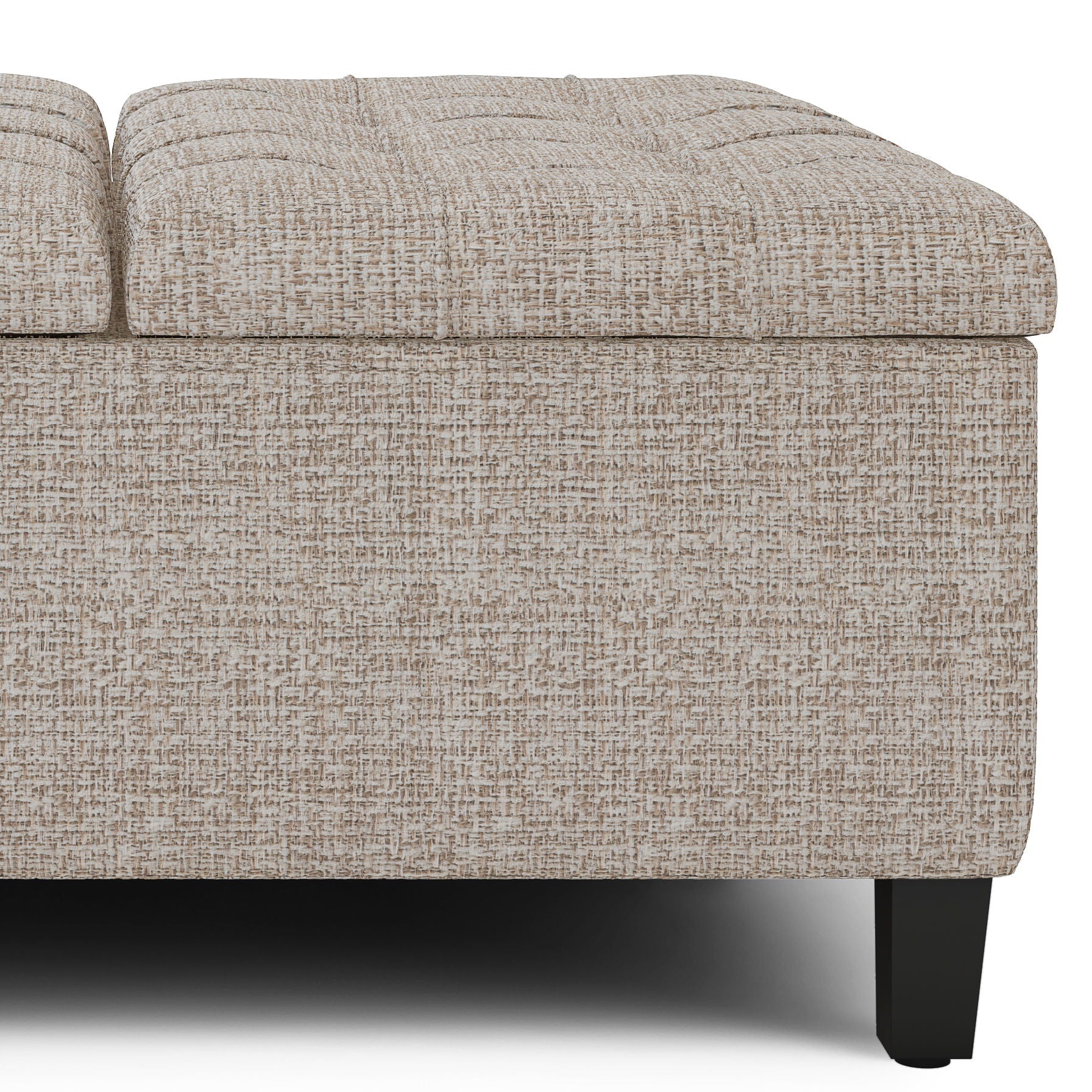 Harrison - Upholstered Coffee Table Storage Ottoman Simpli-Home
