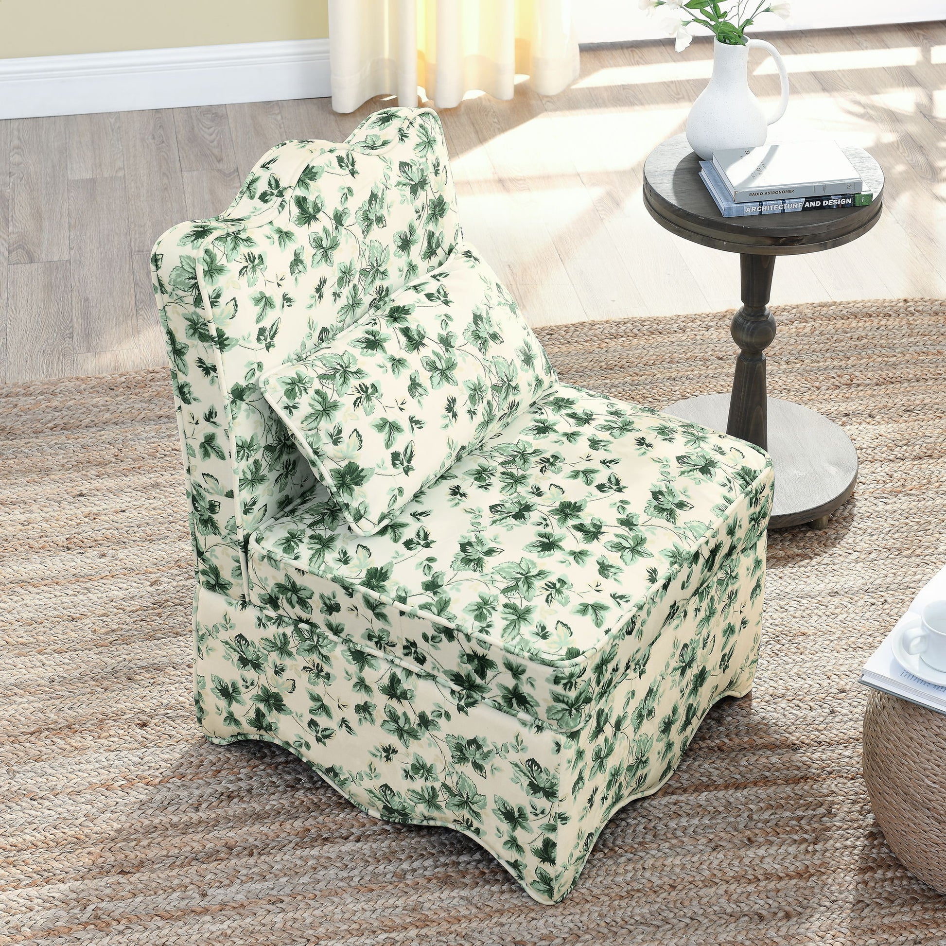 Stylish Flannel Dining Chair With Soft Cushion And Backrest Home Essentials