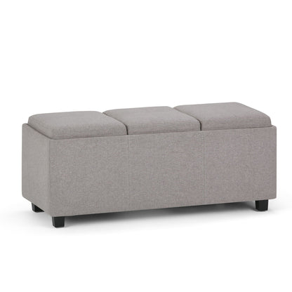 Avalon - Upholstered Storage Ottoman Simpli-Home