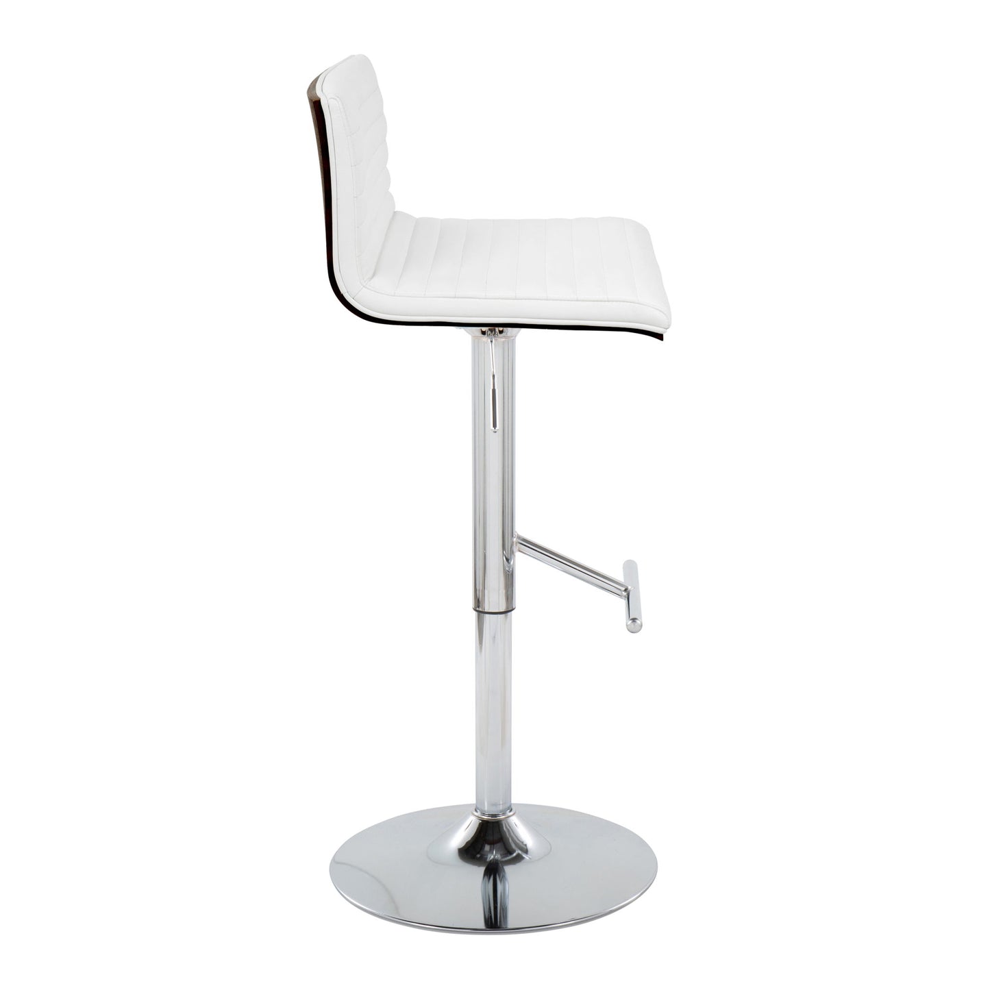 Mason - Contemporary Adjustable Barstool & Swivel With Straight T Footrest (Set of 2) Lumi Source