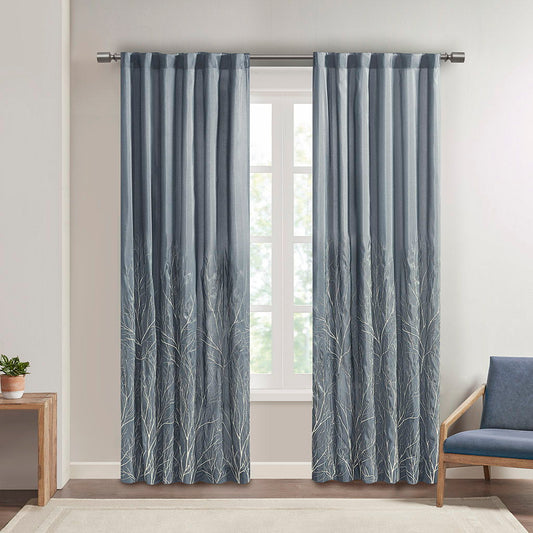 Andora - 95" Window Curtain - Blue Madison Park