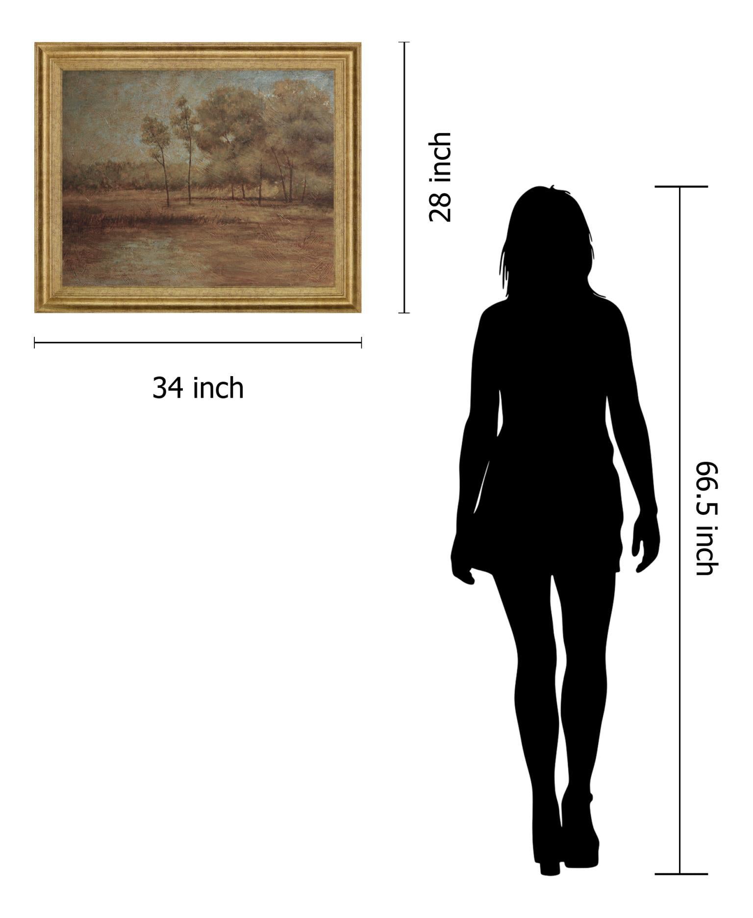 Amber Grove Stillness - 28" x 34" Framed Wall Art Classy Art
