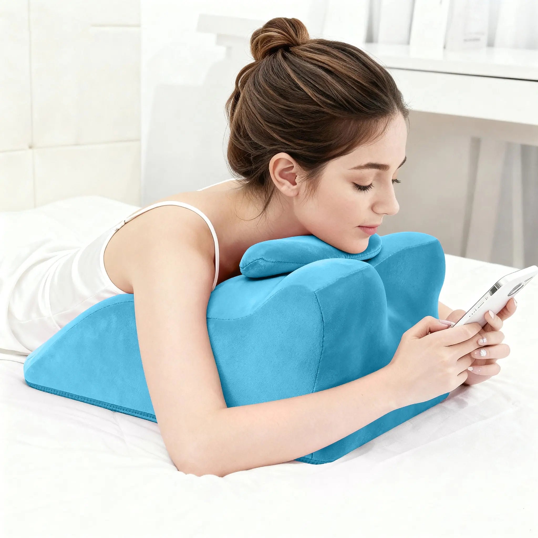 Ergonomic Spinal Posture Support Bed Pillow - Thumbnail 4