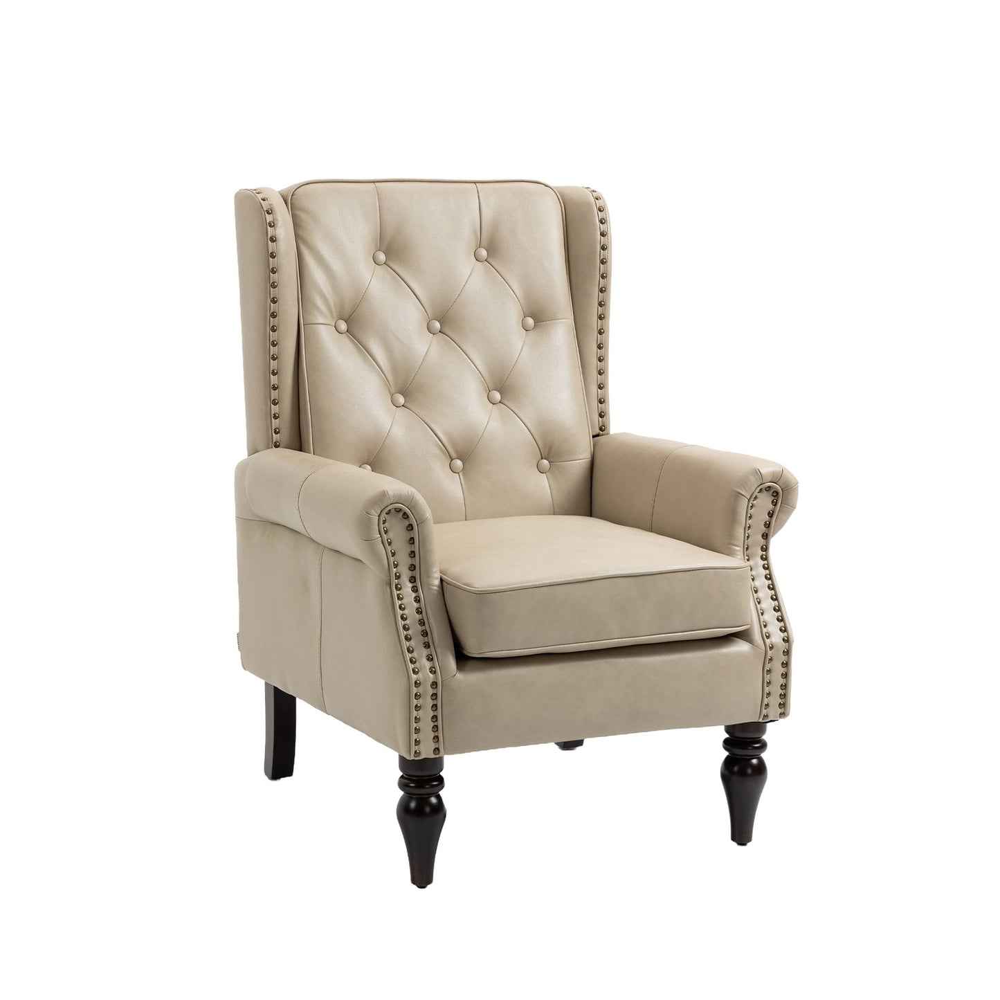 Modern Accent Armchair With Sturdy Wood Legs Home Essentials