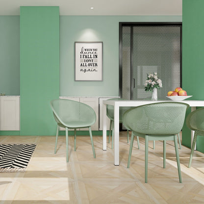 4 Pack Lounge Chair Set With Long Table Home Essentials