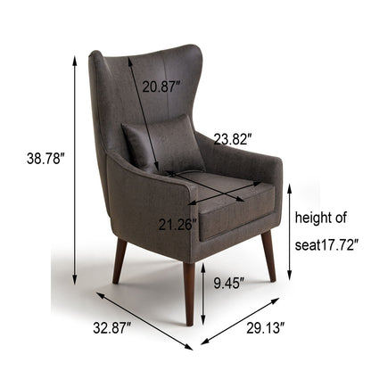 Leisure Chair With Curved Backrest Home Essentials
