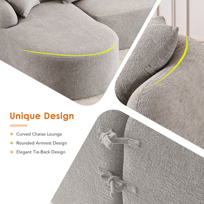 Combined Sofa With 4 Pillows Home Essentials