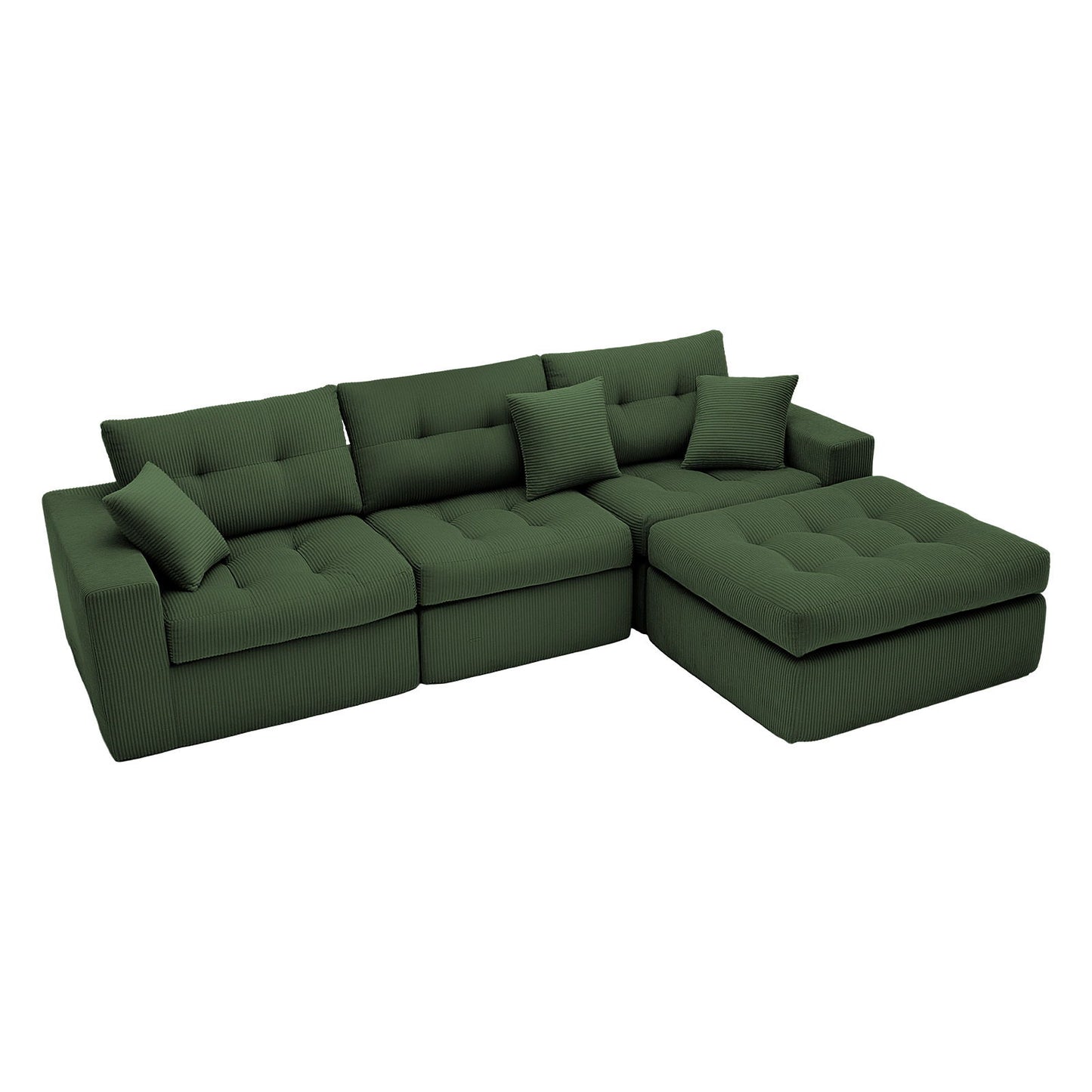 Corner Chaise L-Shaped Sectional Sofa Bed Home Essentials