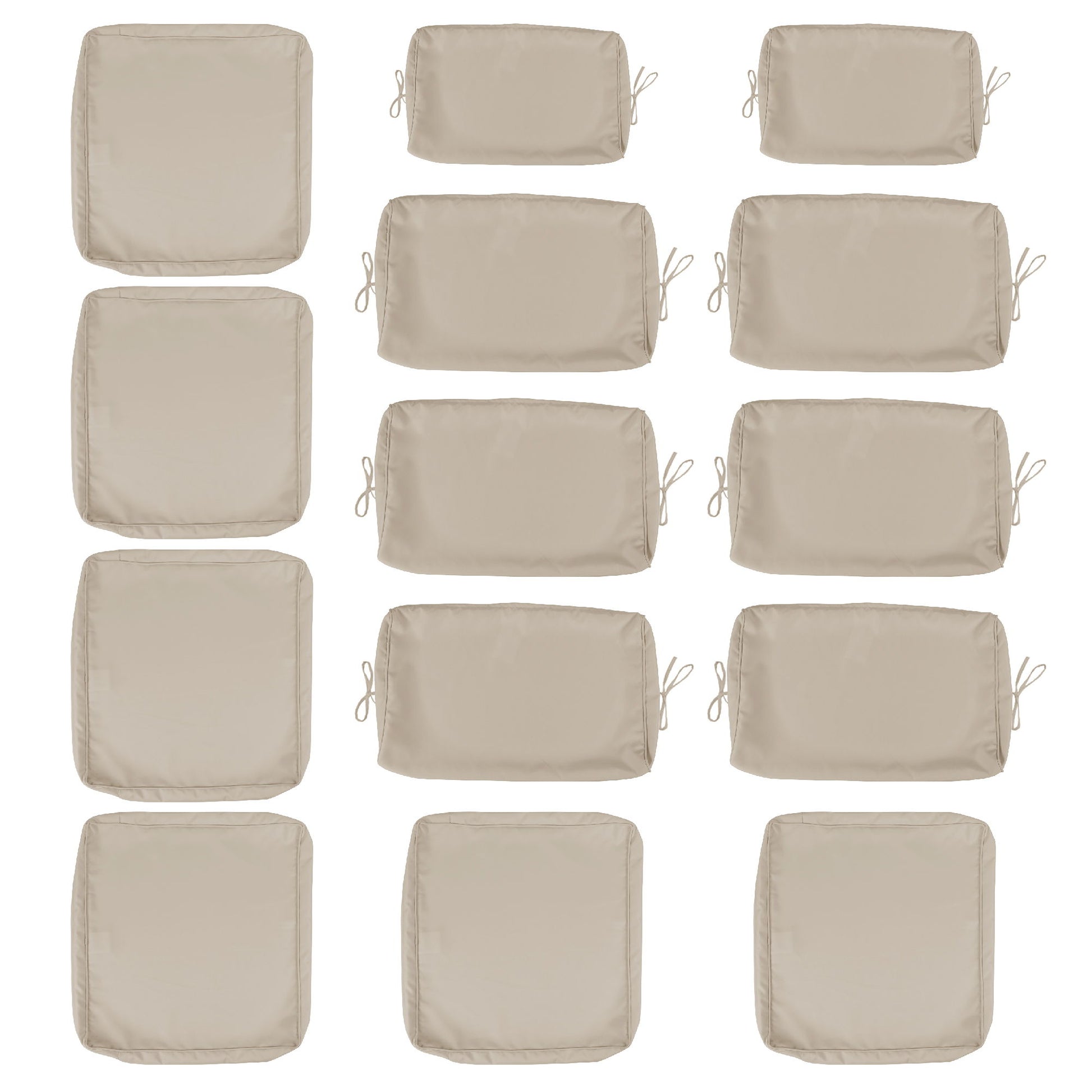 14 Pack Cushion Covers For 7 Piece Wicker Rattan Sectional Sofa Home Essentials