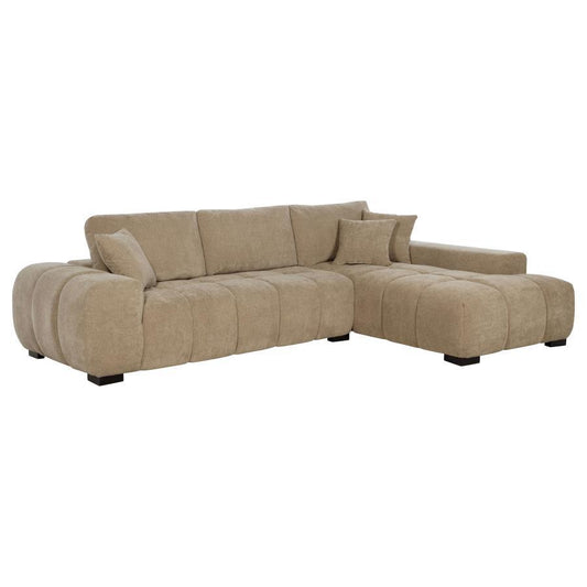 Octavia - Upholstered Sectional Chaise Sofa Coaster Fine Furniture