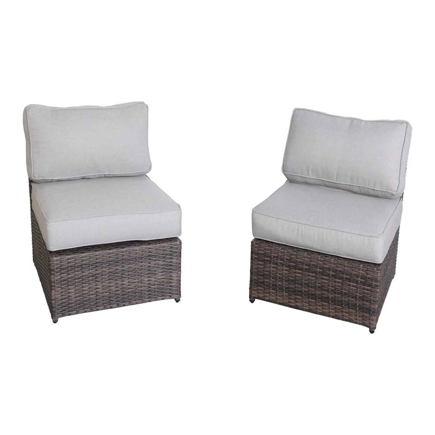 Outdoor Wicker Sectional With Weather Resistant Cushions And Table LSI Patio Furniture