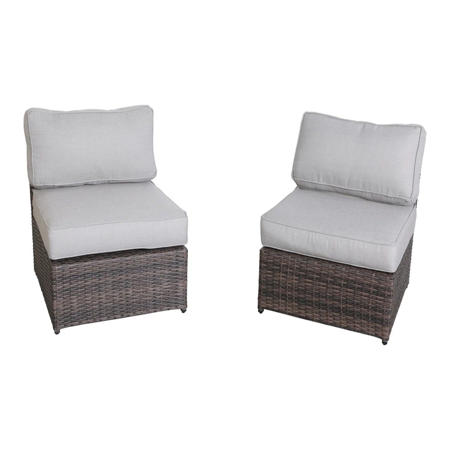Outdoor Wicker Sectional With Weather Resistant Cushions And Table LSI Patio Furniture
